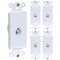 Newhouse Hardware Decora Single Phone Jack Insert for Decorator Wall Plates, for RJ11 cables, Single Gang, White, 5PK PJI-WH-05 - alternate 1